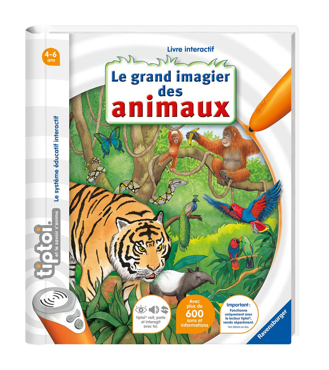Ravensburger – Tiptoi – Buch (französischsprachige Version) Grosses Bild Tiere, Grosses Bild Tiere