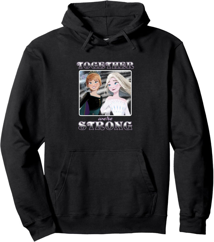 Disney Frozen 2 Anna & Elsa Together We're Strong Pullover Hoodie