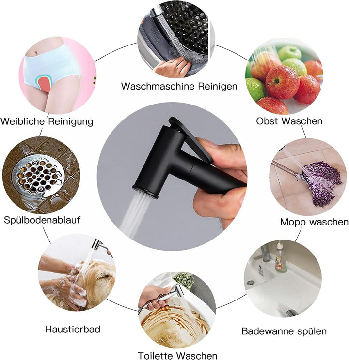 Frap Bidet Handbrause,Toilette Sprayer,Hygienedusche, Heiss und kalt einstellbar,Bad Bidet Set/Wc du