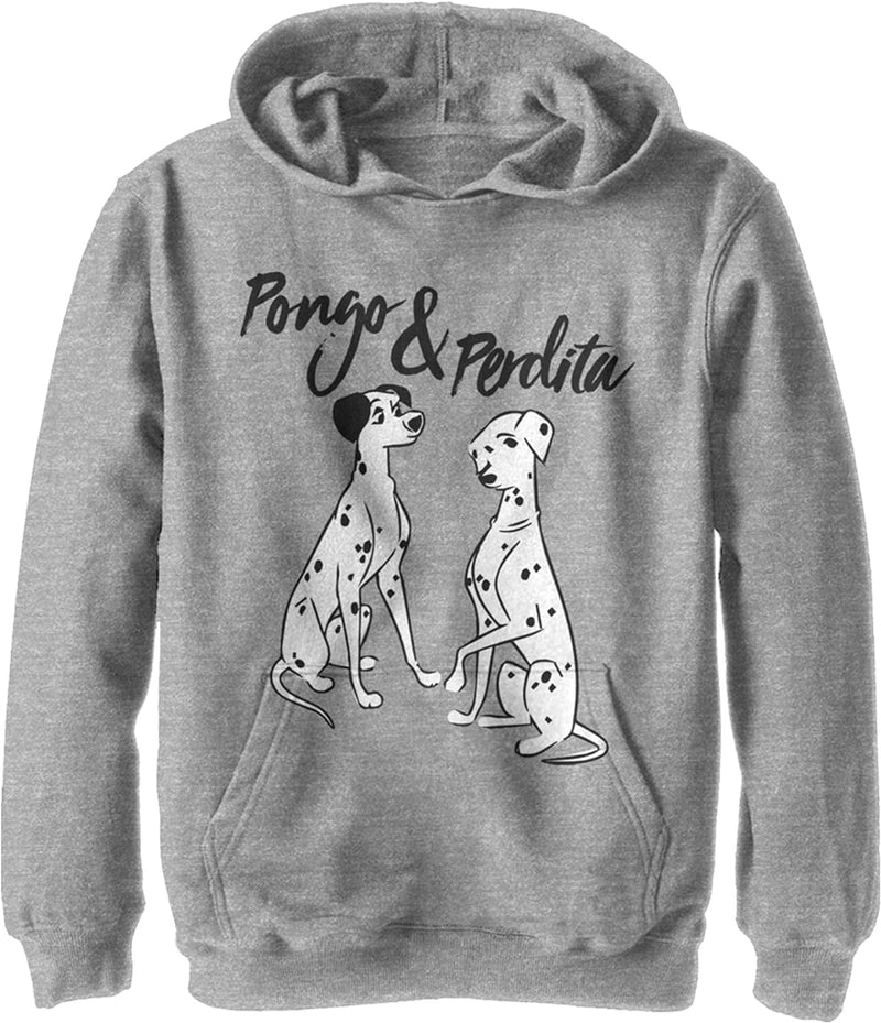 Disney Unisex Kinder Pongo Perdita Hoodie, Sportlich Heather, L