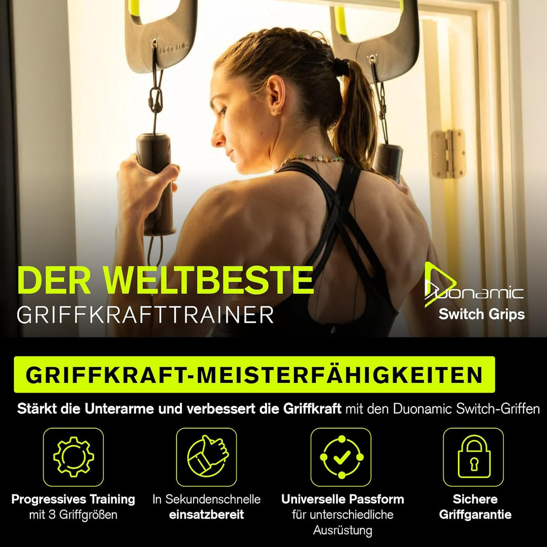 Duonamic Eleviia Tragbare Klimmzugstange Türrahmen ohne Schrauben für Reisen, Arbeit oder zu Hause -