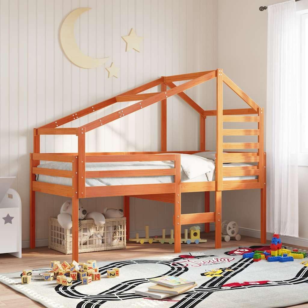 vidaXL Dach für Kinderbett, Kinderbettdach mit offener Seite, Kinderbetthimmel für Schlafzimmer, Bet