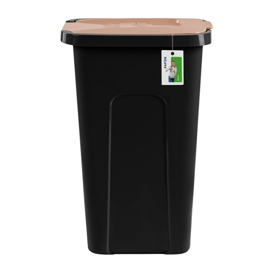 PAFEN Grosser Mülleimer 30l mit Deckel – 4er Set Abfallbehälter 550 x 275 x 370mm - Abfalleimer für