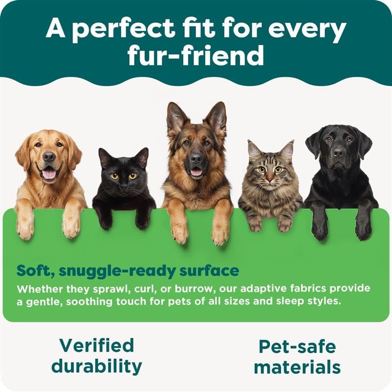 Furhaven Large Orthopedic Dog Bed Faux Fur & Velvet Sofa-Style w/ Removable Washable Cover - Dark Sa