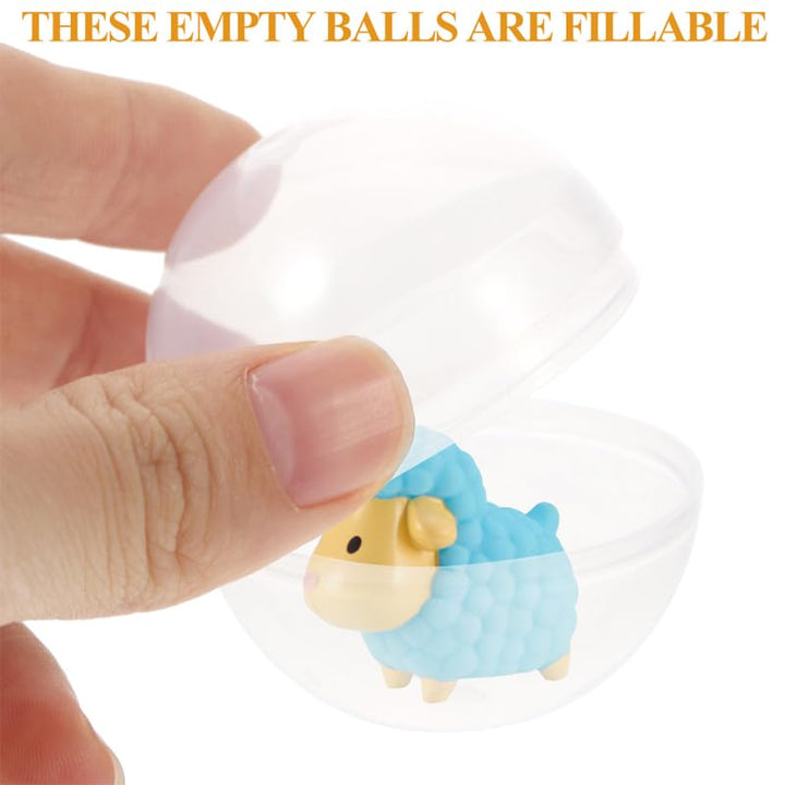 PRETYZOOM 20 Stück Klauenmaschinenbälle Transparent 2.76In Befüllbare Kunststoffkugeln Für Spielzeug