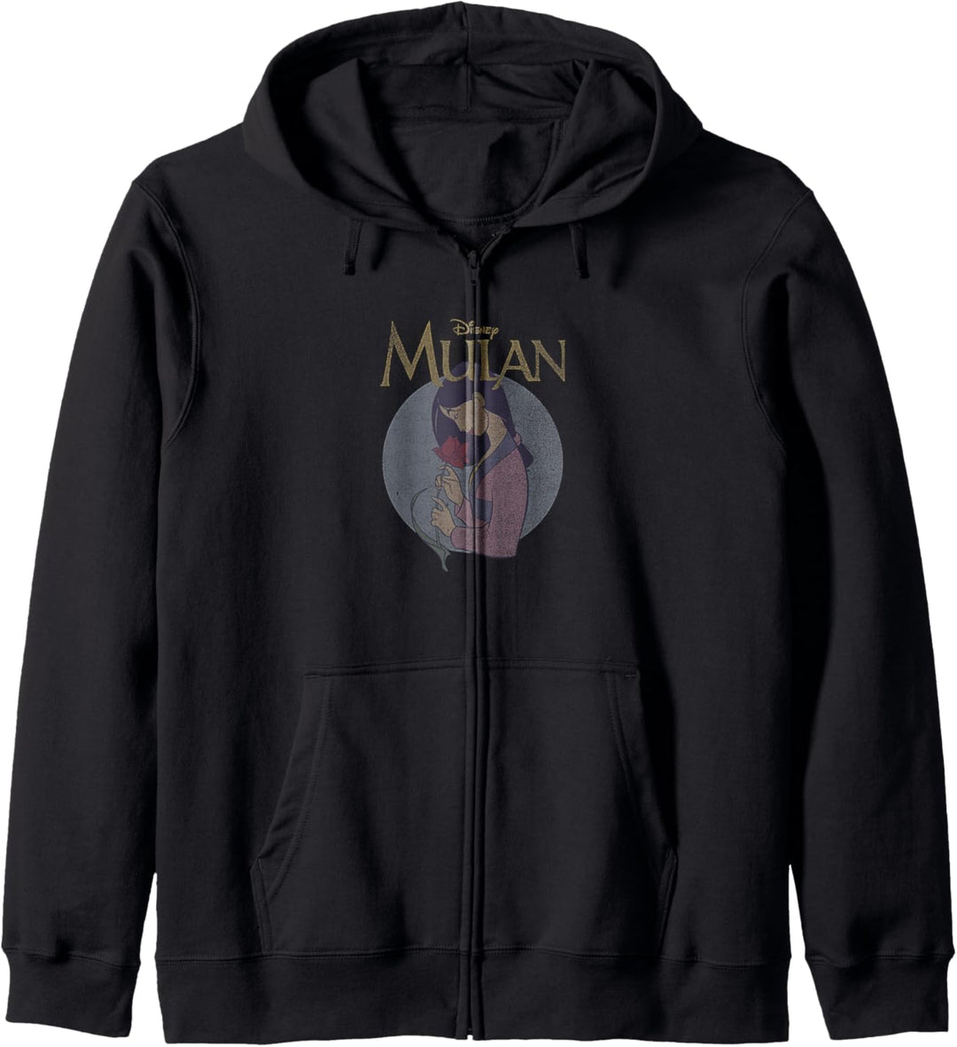 Disney Mulan Vintage Style Profile Logo C1 Kapuzenjacke
