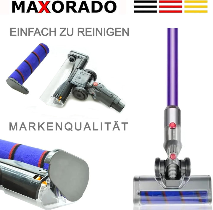 Turbobürste + Rohr + Parkettdüse für Dyson V7 V8 V10 V11 V15 Zubehör Set Staubsaugerrohr Staubsauger