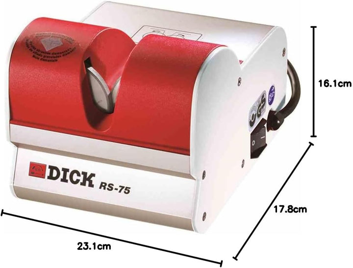 F. DICK Messerschärfer, Abziehmaschine, RS-75 (75 Watt, 230 Volt, geeignet für Laden und Gastronomie
