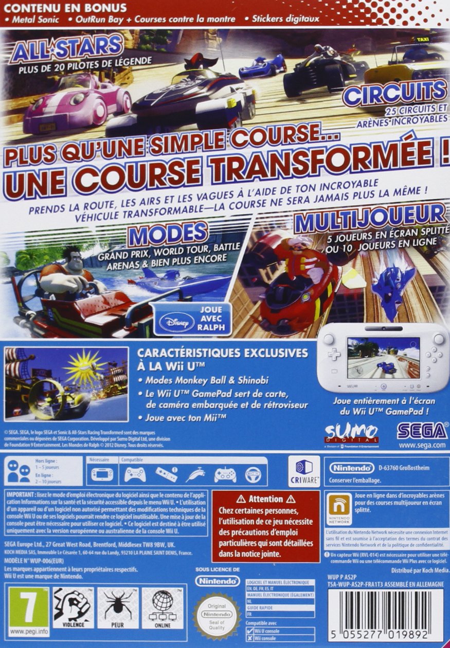 Sonic & All-Stars Racing : Transformed - édition limitée