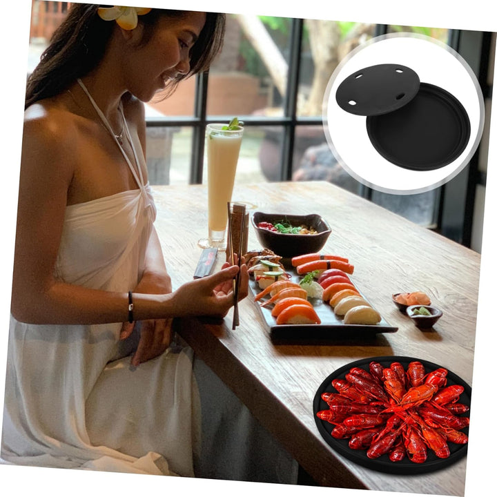 NIYANGLE Sushi Serviertablett Mattes Dry Ice Plate Für Seafood Fleisch Gemüse Japanisches Geschirr V