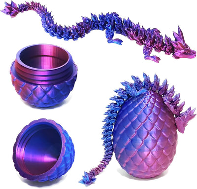 Yearsahrk 3D Gedrucktes Drachenei Geheimnisvolle Drachen Spielzeug Realistische Realistische Bewegli