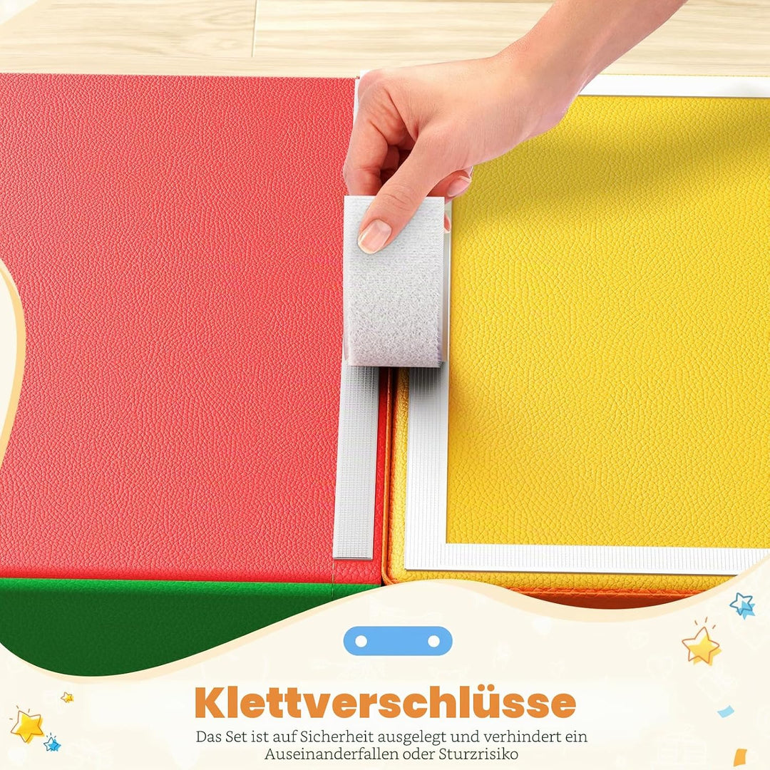 Baby-Schaumstoffbausteine, Softplay-Set für Kleinkinder von 1–3 Jahren, Baby-Kletterturm mit Rutsche