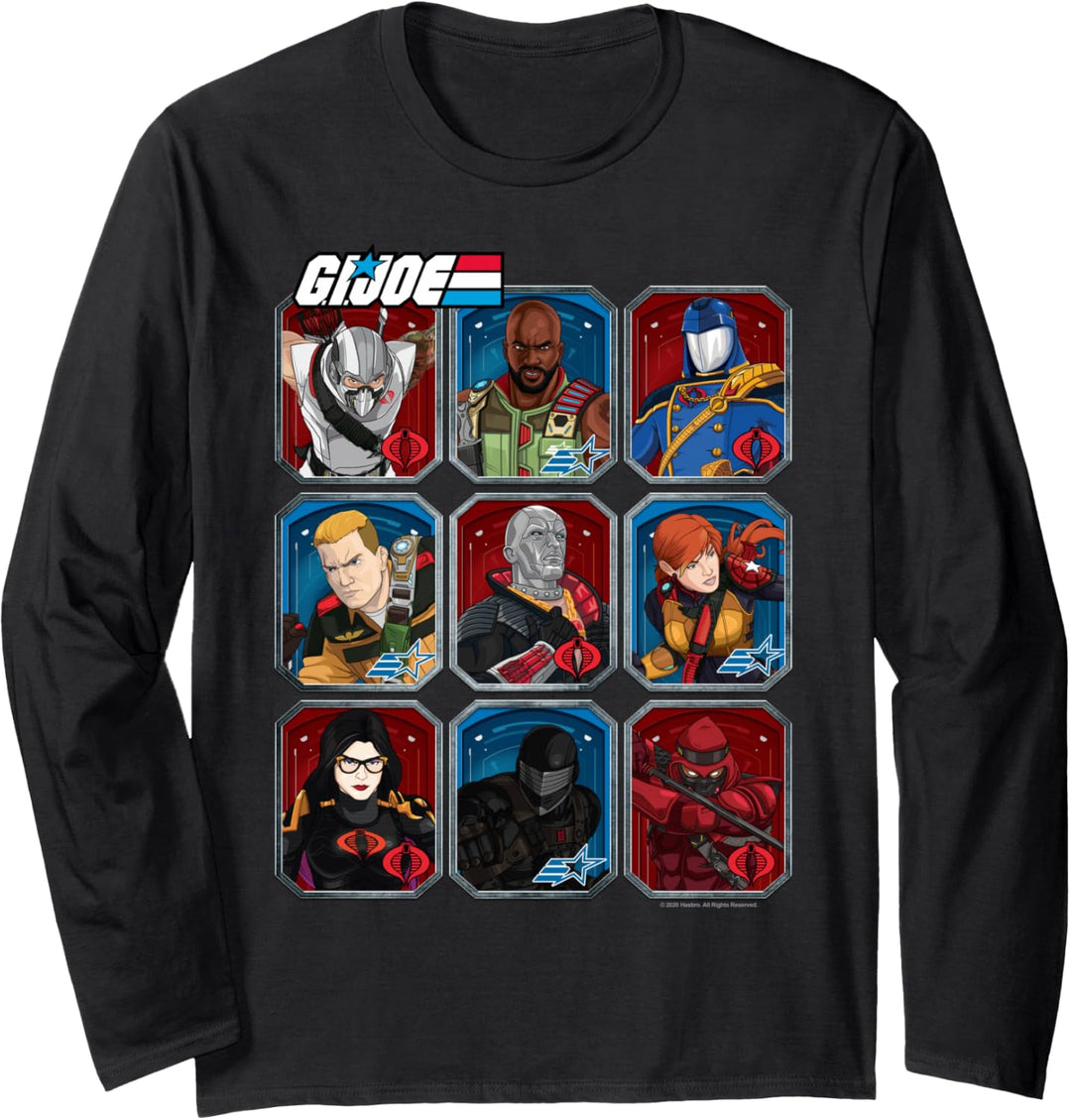 G.I. Joe Group Shot Trading Cards Box Up Langarmshirt
