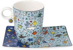 Künstlertasse James Rizzi Give Peace a Chance - Pop Art