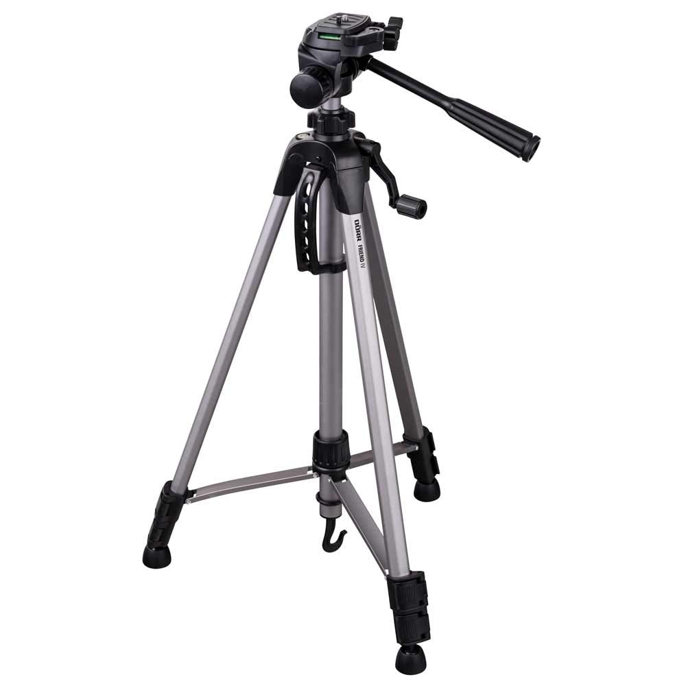 Dorr 380064 Friend IV Stativ mit 3-Wege-Schwenkkopf, Aluminium, Schwarz