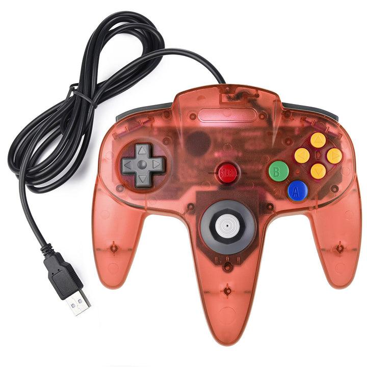 miadore 2X USB N64 64 Controller Plug & Play Joystick Gamepad N64 PC-Controller für Windows PC MAC R