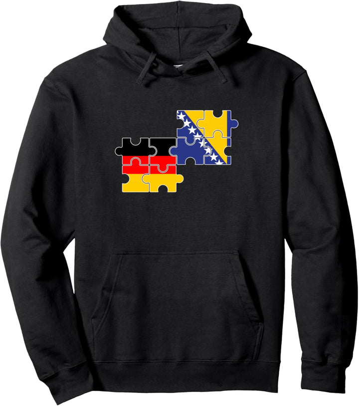 Bosnien Deutschland Flagge Deutsch Bosnier Pullover Hoodie