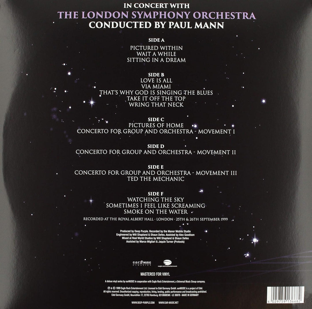 Live at the Royal Albert Hall, Vinyl
