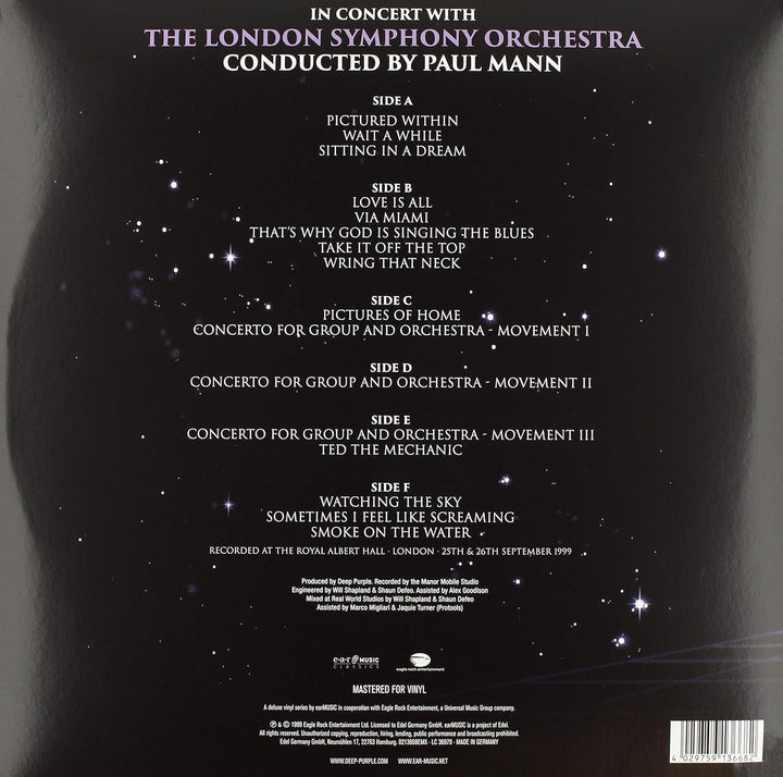 Live at the Royal Albert Hall, Vinyl