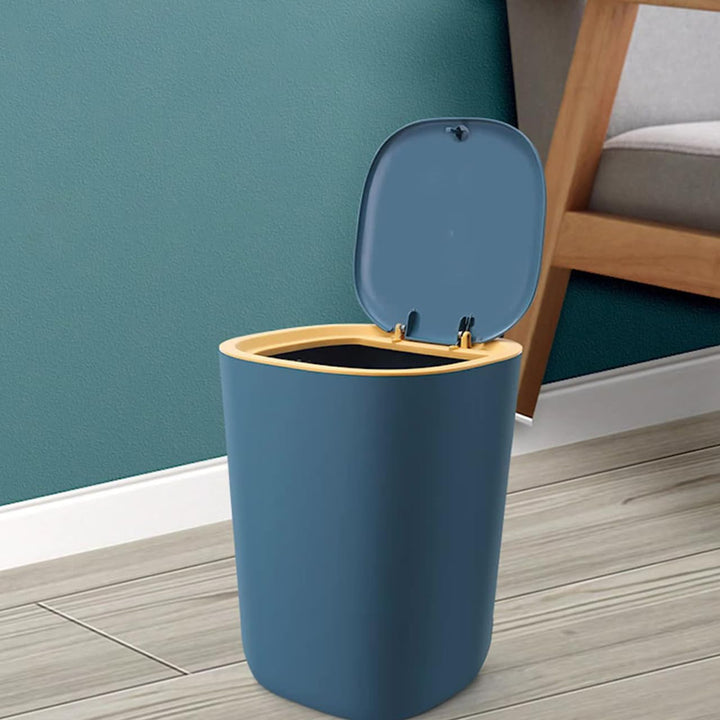 HEMOTON Kompakter Flip Mülleimer Mit Deckel 10.4 Zoll Mülltonne Für Küche Und Schlafzimmer Abfallkor