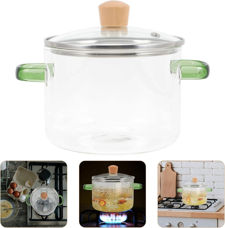 Yardwe Klare Töpfe Für Klare Töpfe Zum Kochen Potpourri Kochender Topf Koreanischer Ramen-Topf Kocht