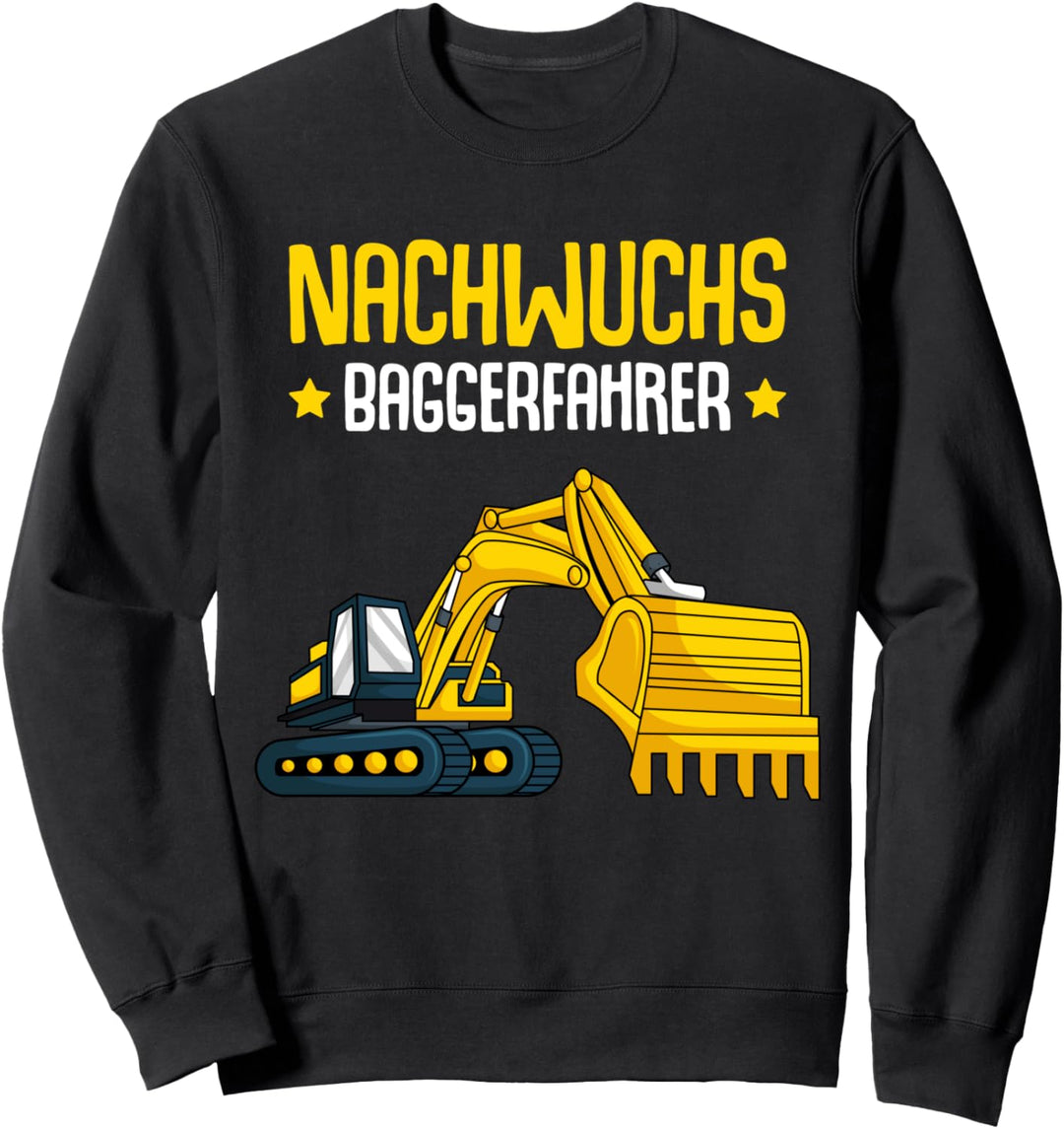 Bagger Nachwuchs Baggerfahrer Kinder Junge Sweatshirt