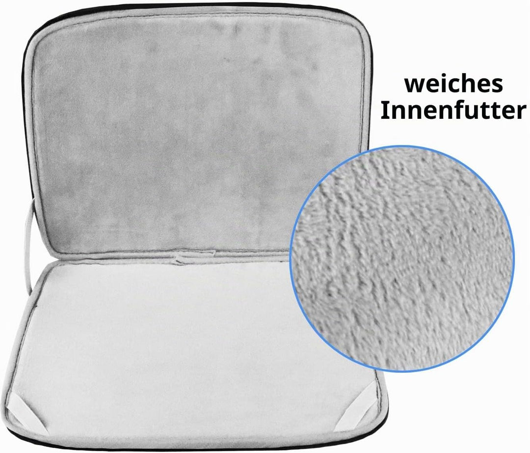 Laptop-Hülle 15,6 Zoll (39,6 cm), langlebig, stossfest, Schutzhülle, Klapptasche, Aktentasche, Trage