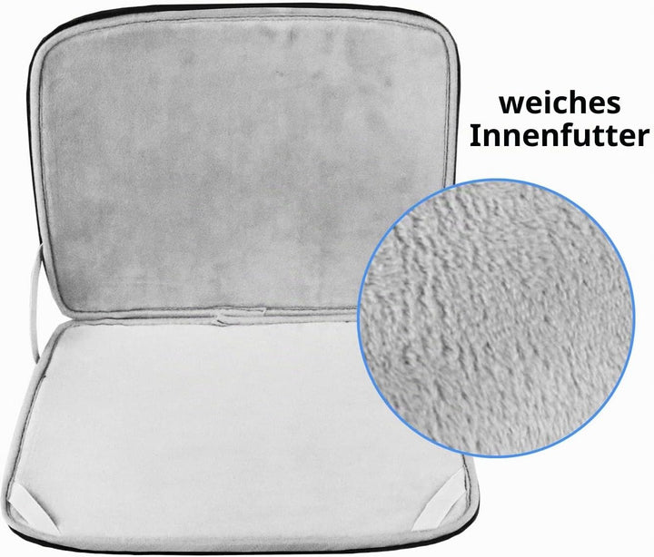 Laptop-Hülle 15,6 Zoll (39,6 cm), langlebig, stossfest, Schutzhülle, Klapptasche, Aktentasche, Trage