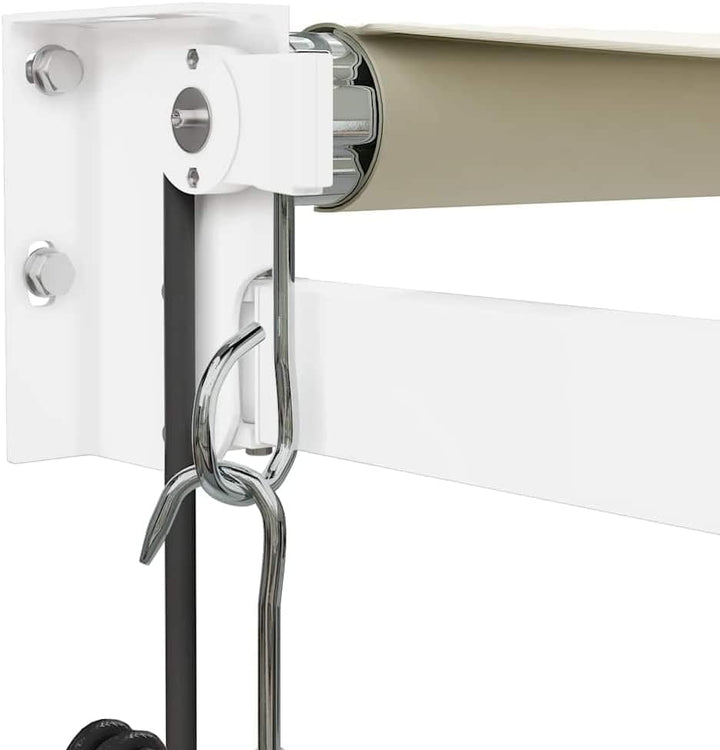 vidaXL Elektrische Markise mit Kurbel Creme 4x3 m 4 x 3 m Creme und Weiss, 4 x 3 m Creme und Weiss