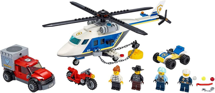 LEGO 60243 City Police Verfolgungsjagd mit dem Polizeihubschrauber Spielzeug, Spielzeug