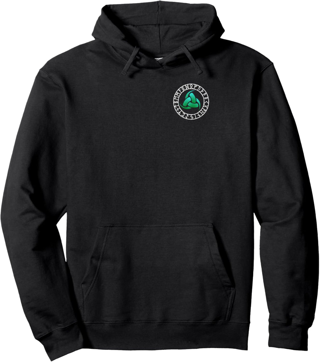 Wikinger-Symbol Triskele Odin Hörner Nordisches Zeichen Runensymbol Pullover Hoodie