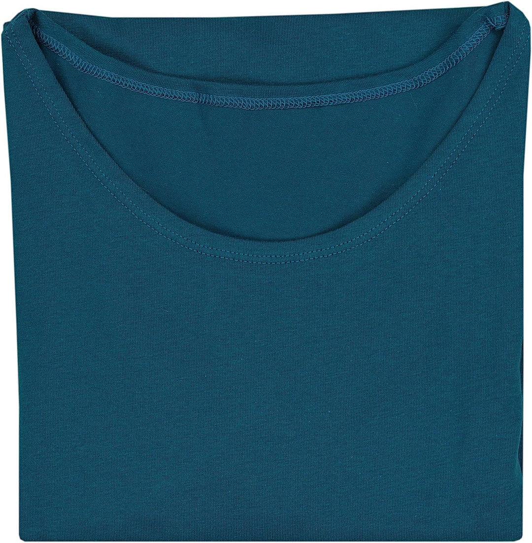 Damen Shirt 3/4 Arm mit Rundhals S Petrolgrün, S Petrolgrün