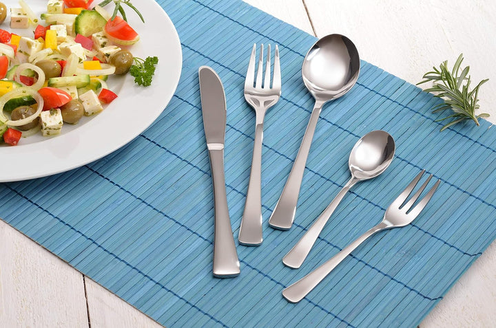 GRÄWE Besteckset für 6 Personen aus Edelstahl, Tafelbesteck Set 24-teilig, nickelfrei, rostfrei, han