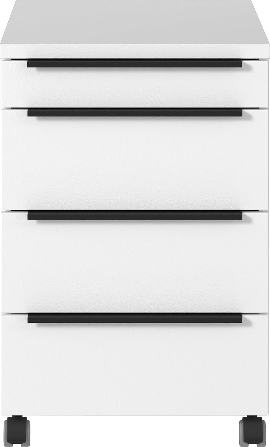 Germania Rollcontainer 4377-84, in Weiss, mit Utensilienfach, 42 x 63 x 60 cm (BxHxT), Weiss