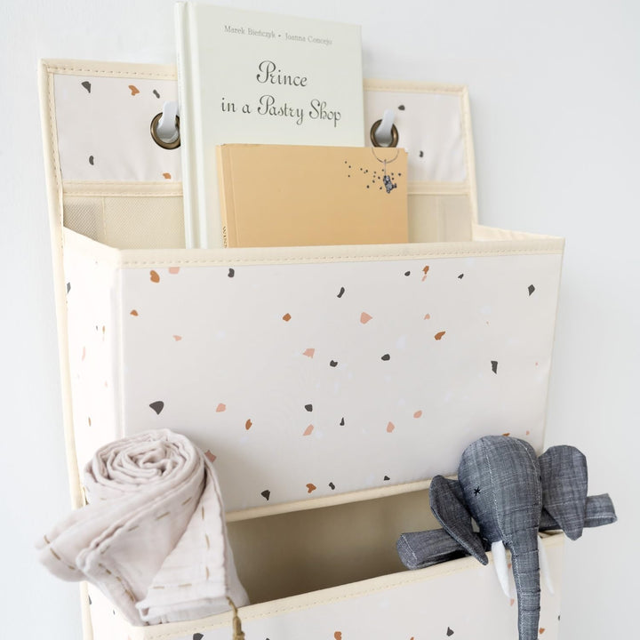 3 Sprouts - Hängeorganizer Tür Organizer - 4 Fächer - Terrazzo Creme, Terrazzo Creme