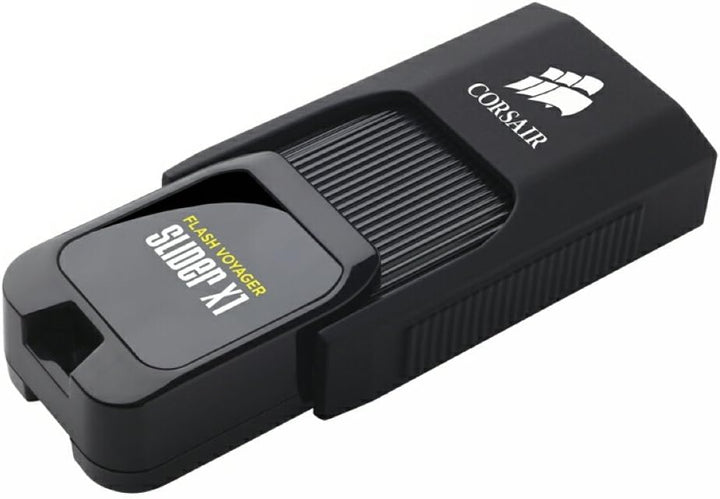 Corsair CMFSL3X1-128GB Flash Voyager Slider X1 128GB USB 3.0 Kompakt Flash Drive, Schwarz 128GB Voya