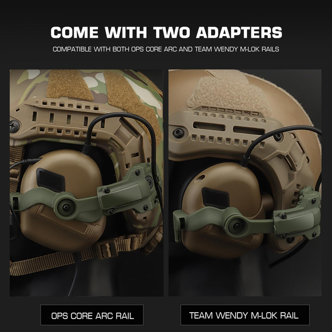 Schneller Helm ARC Schienenadapter Taktische Abholung Headset Aufhängung Kopfhörer Halterung Multi-W