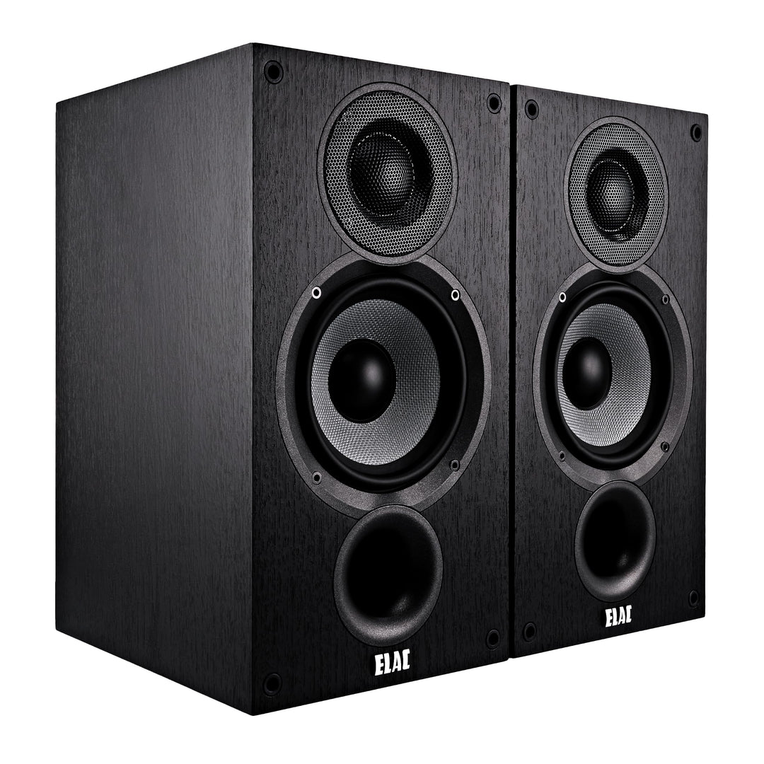 ELAC Debut 2.0 B5.2 Bücherregal-Lautsprecher, Schwarz, 1 Paar, Paar