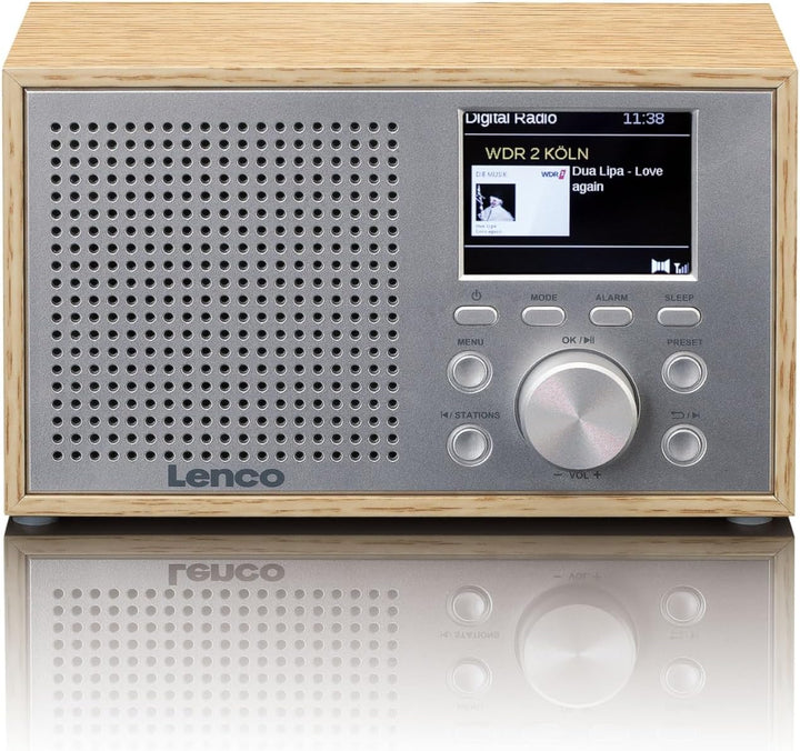 Lenco DAR-017 DAB+ Radio – kompaktes DAB+ Radio mit Bluetooth 5.0 - Senderspeicher - FM Empfänger -