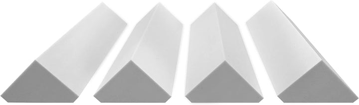 platino24 Bass Trap Eckabsorber 4x hellgrau I Akustikdämmung aus Basotect G+ je 20,5x20,5x100 cm I H
