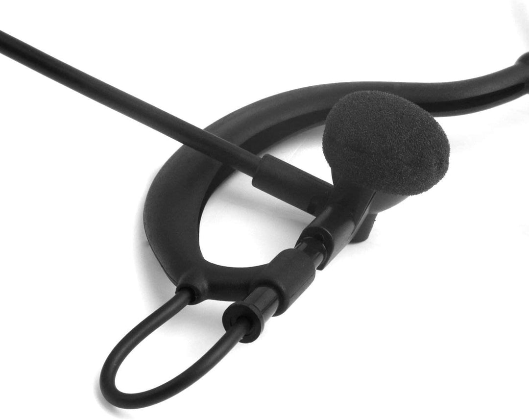 QSPORTPEAK Schiedsrichter Fussball Schiedsrichter Kopfhörer Ohrbügel Kopfhörer für Mono Headset funk
