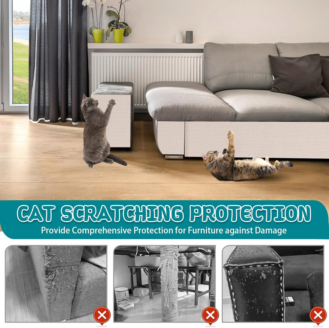 Kratzmatte Katze selbstklebend Kratzteppich Katze Wand Kratzbretter Sofa Kratzschutz Kratzmatte für