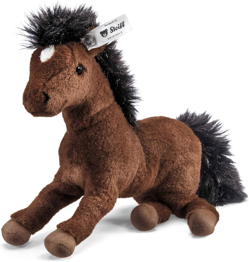 Steiff Hanno Hannoveraner - 22 cm - Plüsch Pferd liegend - Kuscheltier für Kinder - Plüschpferd - we