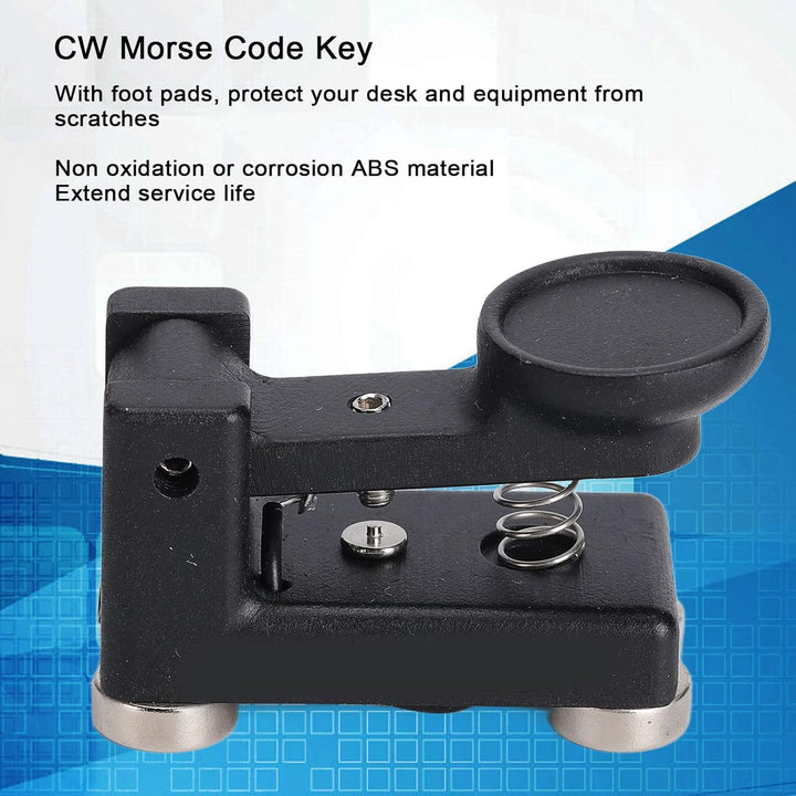 CW Manual Key Morse Code Morsetaste, Morsecode Key Magnetic Adsorption Base Morse Code für Kurzwelle