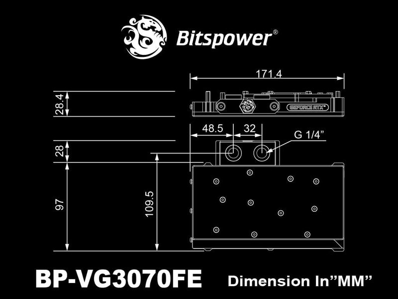 BITSPOWER Classic RTX 3070 Founders Edition, ARGB - acryl