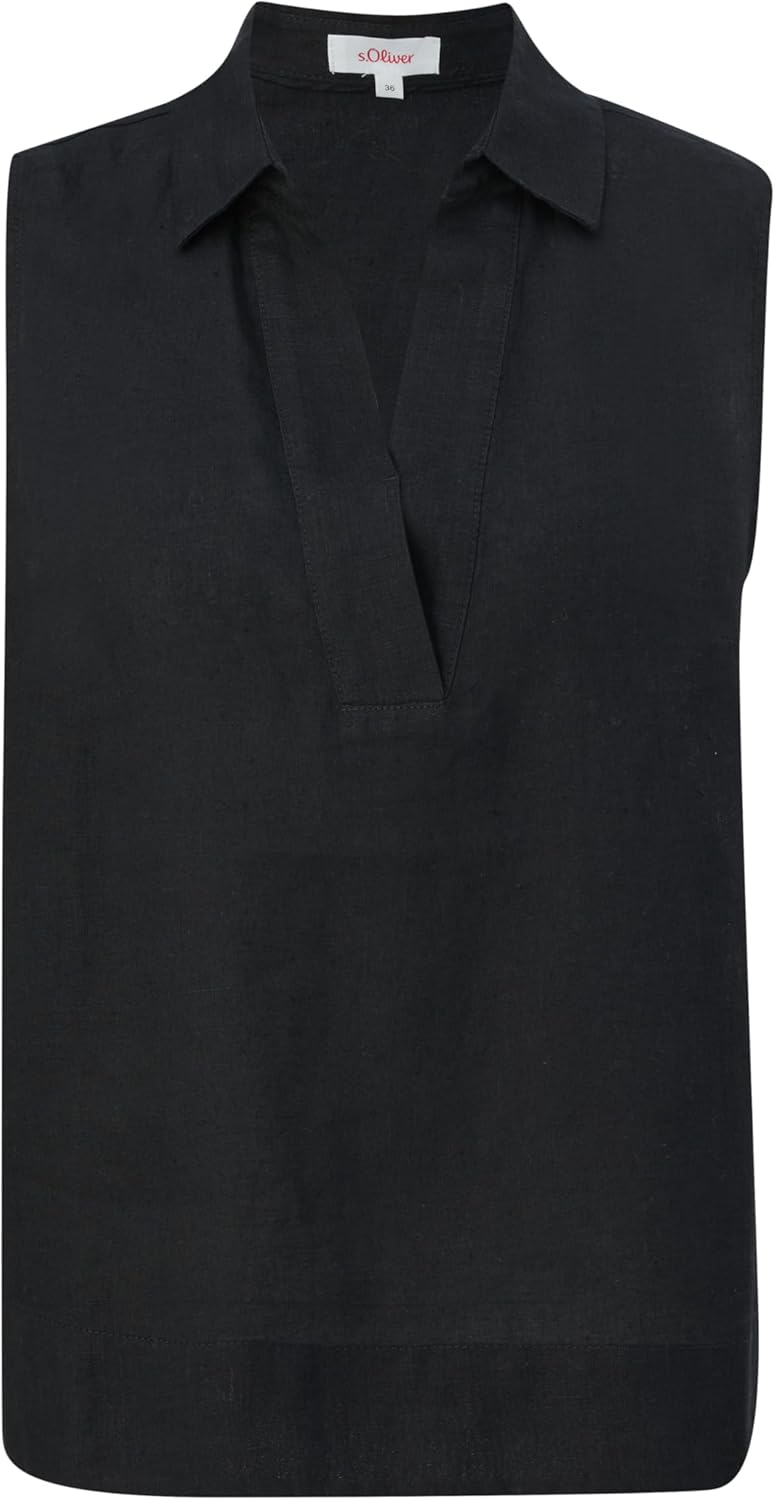 s.Oliver Damen 2131840 Bluse ärmellos 34 Schwarz 9999, 34 Schwarz 9999