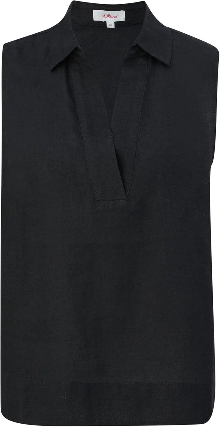 s.Oliver Damen 2131840 Bluse ärmellos 34 Schwarz 9999, 34 Schwarz 9999