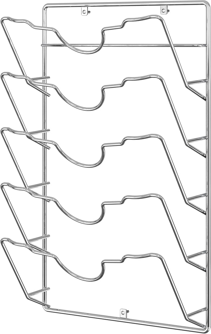 Simple Houseware Topfdeckel Organizer 5 Tier Chrome (Finish), Chrome (Finish)