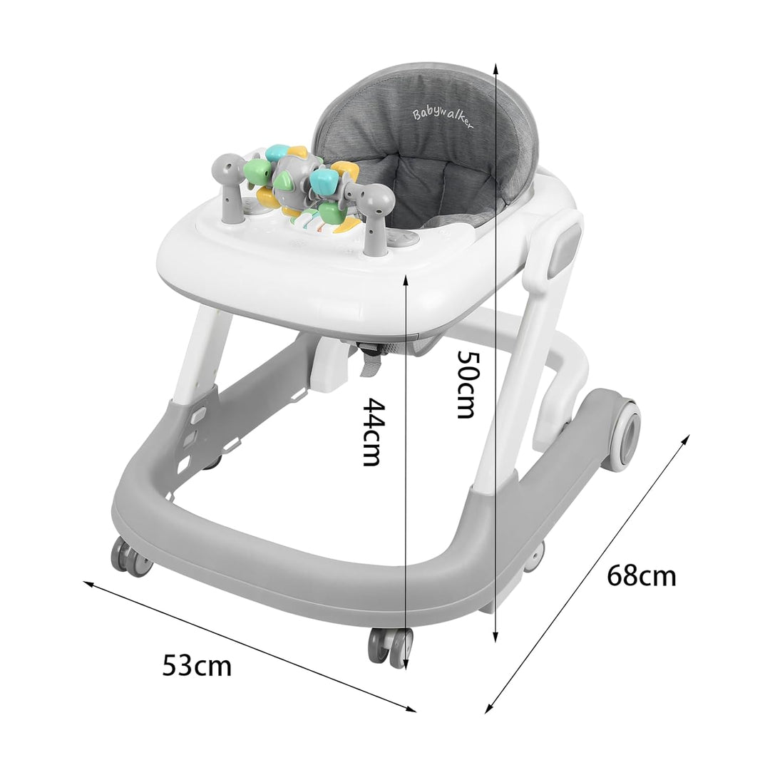 Homewell 2 in 1 Lauflernhilfe, Höhenverstellbar in 3 Positionen, Laufhilfe, Lerncenter mit Klavierta