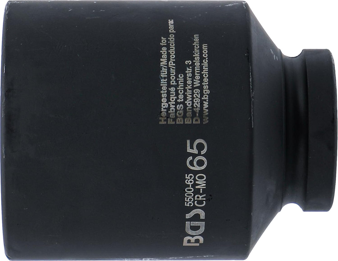 BGS 5500-65 | Kraft-Steckschlüssel-Einsatz Sechskant, tief | 25 mm (1") | SW 65 mm Schlüsselweite: 6